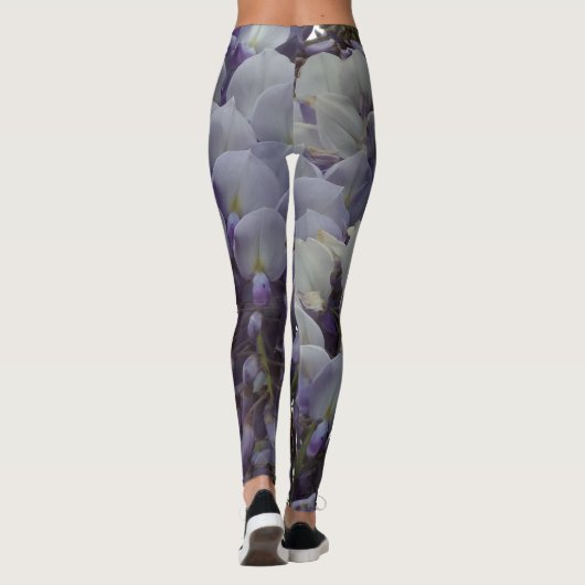 Leggings Lila der Blume (Rückseite)