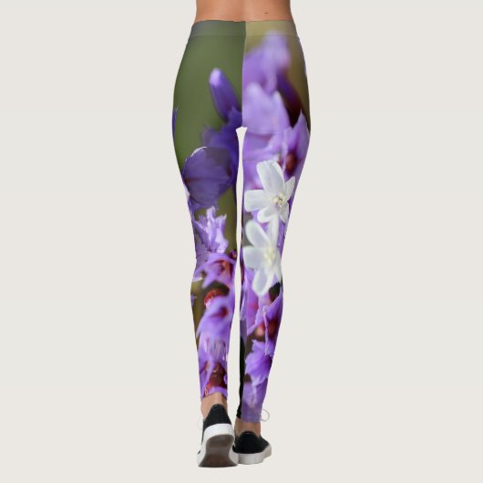 Leggings Lila der Blume (Rückseite)