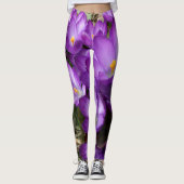 Leggings Lila der Blume (Vorderseite)