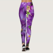 Leggings Lila der Blume (Rückseite)