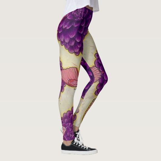 Leggings Lila der Blume (Rechts)