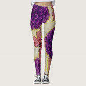 Leggings Lila der Blume (Vorderseite)