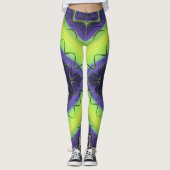 Leggings ~ lila gelb ~ Original (Vorderseite)