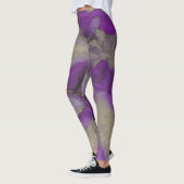 Leggings Lila/Goldfarbendesign (Links)