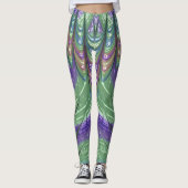 Leggings ~ lila grün ~ Original (Vorderseite)