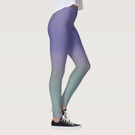 Leggings ~ Lila, grün und mauve (Rechts)