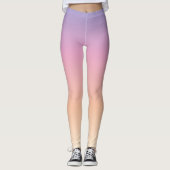 Leggings Lila, Rosa und Peach Ombre (Vorderseite)