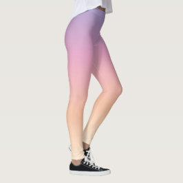 Leggings Lila, Rosa und Peach Ombre