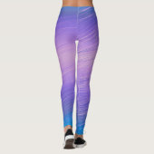 Leggings/Lila und blau Leggings (Rückseite)