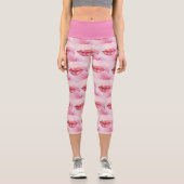Leggings "Lip Capri" für Frauen in Rosa (Vorderseite)