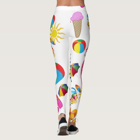 Leggings Long Beach Summer (Rückseite)