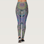 Leggings ~mauve blau grün 3D ~ Original (Rückseite)