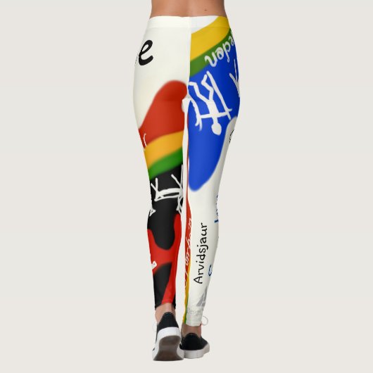 Leggings med samiska tecken och färger! (Rückseite)