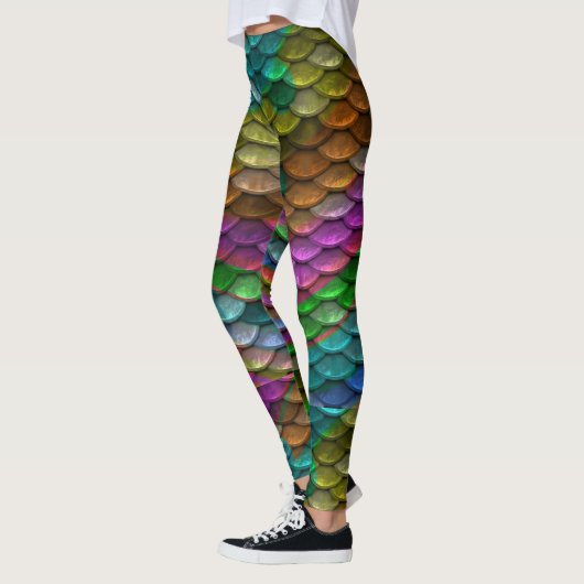 Leggings Mermaids in Fischgröße, komische Leggings (Links)
