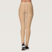 Leggings mit abstrakt pfirsichfarbenem Design (Rückseite)