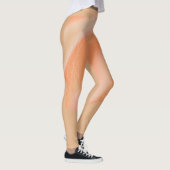 Leggings mit abstrakt pfirsichfarbenem Design (Rechts)