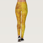 Leggings mit Abstraktem Gold-Muster (Rückseite)