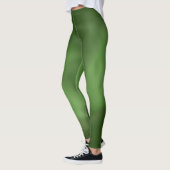 Leggings mit abstraktem Green Flow Design (Links)