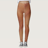 Leggings mit abstraktem Wavy Strip (Vorderseite)