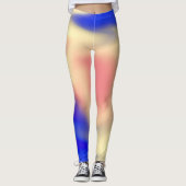 Leggings mit Abstrakter Farbflussgestaltung (Vorderseite)