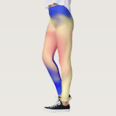 Leggings mit Abstrakter Farbflussgestaltung (Links)
