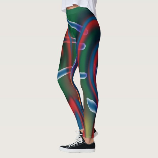 Leggings mit abstrakter Kunst (Links)