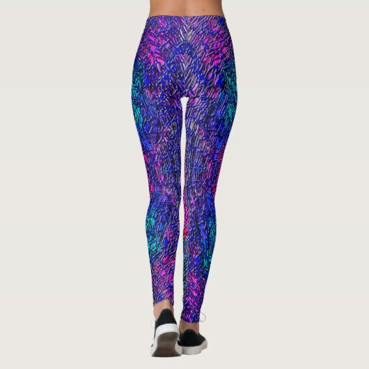 Leggings mit abstrakter Kunst (Rückseite)