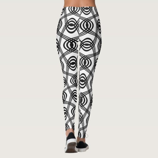 Leggings mit abstrakter Welle (Rückseite)