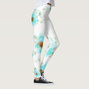 Leggings mit Aquarellfärbung