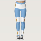 Leggings mit argentinischer Flagge (Vorderseite)