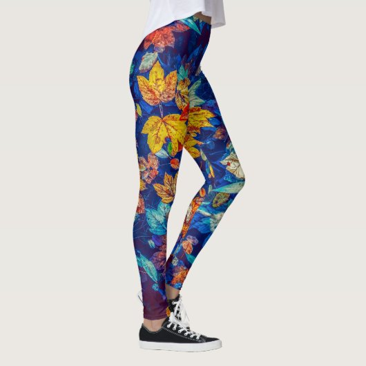 Leggings mit atemberaubender Blume (Rechts)