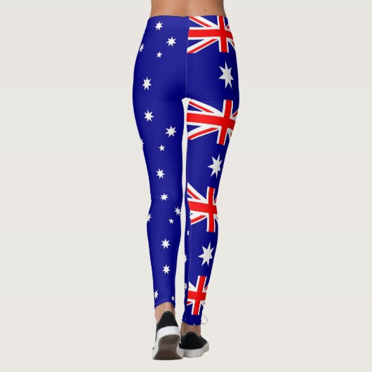 Leggings mit australischer Flagge (Rückseite)