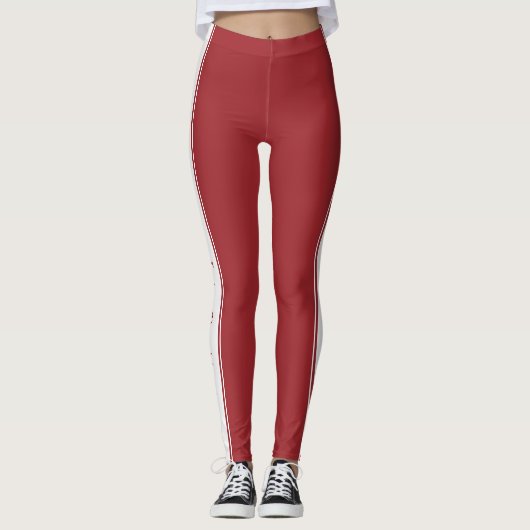 Leggings mit benutzerdefinierten Texten und Farben (Vorderseite)