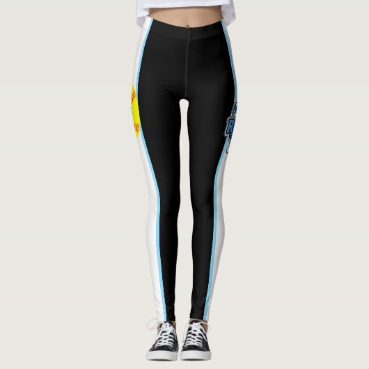 Leggings mit benutzerdefinierter Nummer (Vorderseite)