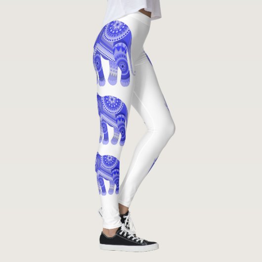Leggings mit blauem Elefanten (Rechts)