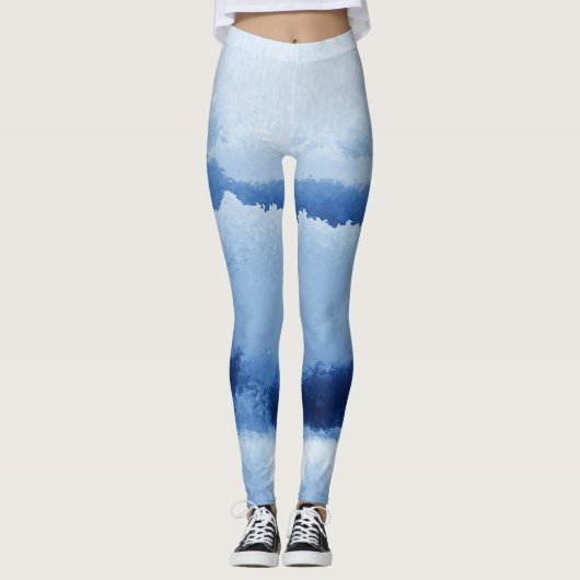 Leggings mit blauem Streifen (Vorderseite)