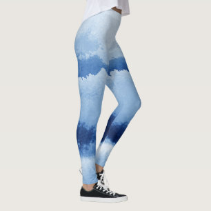 Leggings mit blauem Streifen