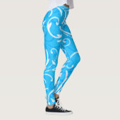 Leggings mit blauem Swirl (Rechts)