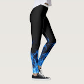 Leggings mit Blauer Flamme (Rechts)