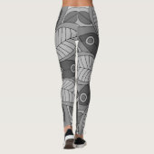 Leggings mit blauer Kunst (Rückseite)
