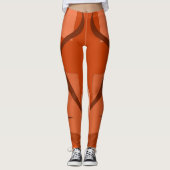Leggings mit blauer lässiger Kunst (Vorderseite)