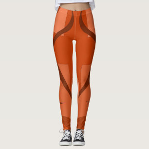 Leggings mit blauer lässiger Kunst