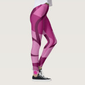 Leggings mit blauer lässiger Kunst (Rechts)