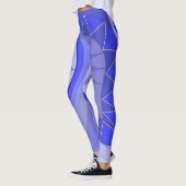 Leggings mit blauer lässiger Kunst (Links)