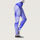 Leggings mit blauer lässiger Kunst (Rechts)