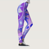 Leggings mit blauer lässiger Kunst (Rechts)