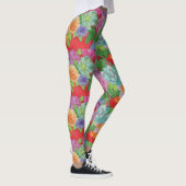 Leggings mit Blumengeflecht, Abstrakte Frauenblume (Rechts)