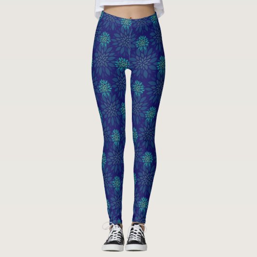 Leggings mit Blumenmuster (Vorderseite)