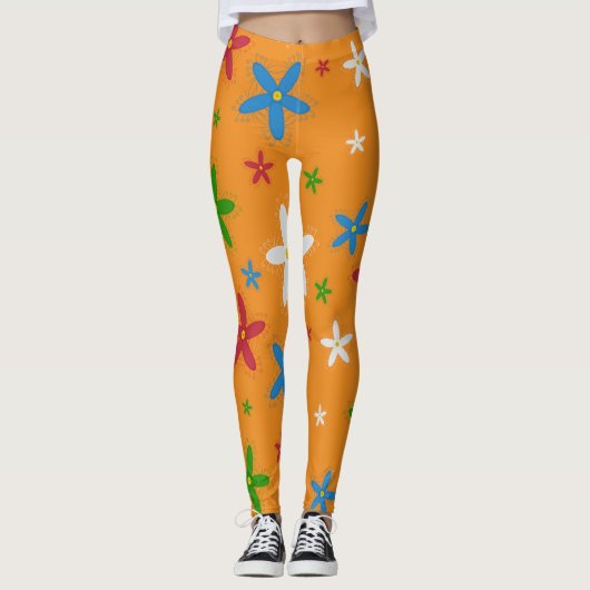 Leggings mit Blumenmuster (Vorderseite)