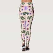 Leggings mit Blumenmuster mit rosa  (Rückseite)